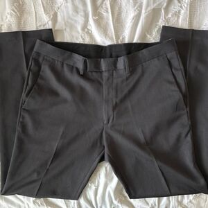 Kenneth-cole Men's Black and Grey Trousers